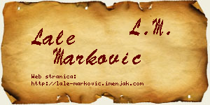 Lale Marković vizit kartica
